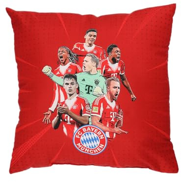 FC Bayern München I Kissen Player 2025-26 40x40 cm I Rot I 40 x 40 cm