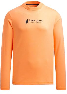 Camp David Herren Longsleeve mit Rücken-Artwork Sunrise Neon, XXXL