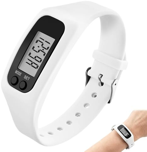Schrittzähler zum Gehen, Mini Schrittzähler Ohne App und Handy | Tragbarer 3D Digitaler Fitness Tracker, Einfache Pedometer für Gehen, Laufen, Sport und Training