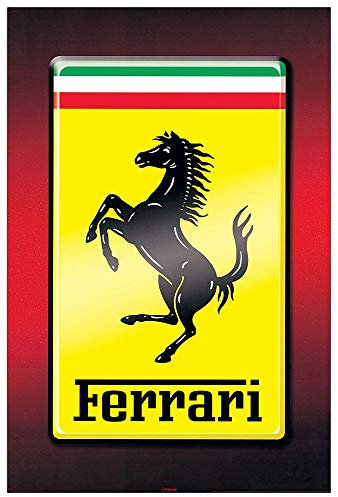Artopweb TW20339 Logo Ferrari Dekorative Paneele, Multifarbiert, 61x91 Cm