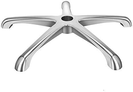 Kaleurrier Stuhlteile, Ersatzteil, Metallbeine für Drehstühle und Hocker, Aluminium mit 5 Beinen, robust, 181 kg, in Universal-Standardgröße, 65 cm