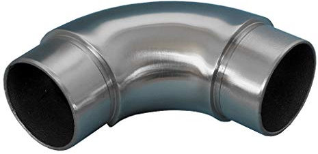 Bogen 90° für Rohr 42,4 x 2 mm Edelstahl Edelstahl Steckfitting Rohrverbinder Rohrbogen