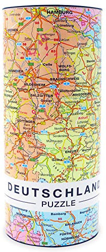Premium Deutschlandkarte Puzzle mit 1000 Teilen - Deutschland Puzzle Länderpuzzle Erwachsenenpuzzle 66 x 45 cm