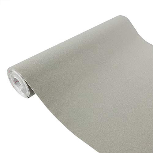DecoMeister Lámina Autoadhesiva de Terciopelo Vinilo Adhesivo Para Muebles Mesa Encimera Papel Para Bricolaje Película Para Forrar Decoración Para Hogar En Rollo 45 x 100 cm Por Metros Gris