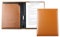 DELMON VARONE - Personalisierbare Klemmbrett Mappe DIN A4 Cambridge Top Grain Leder Braun - Organizer Klemmbrettmappe mit Blockklemme, Stiftschlaufe & Steckfächer - Klassische Echtleder Schreibmappe