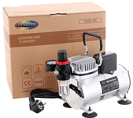 Profi Airbrush Kompressor Airbrushkompressor Tank Filter Regler Ventilator