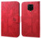 Aisenth Coque pour Xiaomi Redmi Note 9 Pro, Arbre de Vie Papillon Motif Housse Case en Cuir PU Cover à Rabat, Portefeuille Étui de Protection avec Fentes pour Cartes, Fonction de Support, Rouge