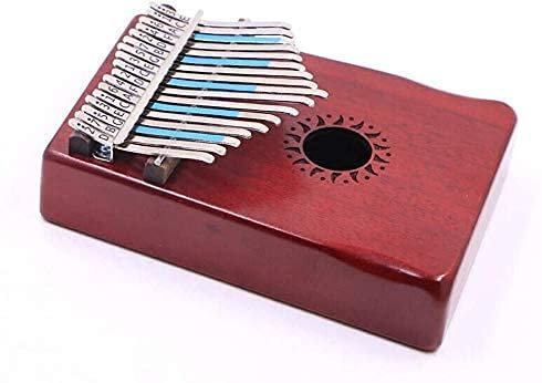 KISOARTWQ Kalimba Instrument daumenklavier Marimba Keys Portable kalimbas Daumenklavier Tragbares Holzfingerklavier Mahagoni 17-Tasten-Größe: 3X12,5X17,5CmGröße: 3X12,5X17,5Cm,Daumenklavier-S