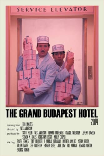 The Grand Budapest Hotel Notebook: The Grand Budapest Hotel Alternative Poster Art Movie Large (3) Wide Ruled, 6x9, 100 Pages, For teens, girls, boys, and adults (Composition Notebooks)