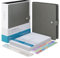 LUX PRO A5 - Tagesplaner & Terminkalender - Dankbarkeitsjournal, Wellness-Tagebuch & undatierte Wochenplaner und Organizer - Schreibtisch-Tagebücher für Damen & Herren - LUX Productivity (Fossil Grey)
