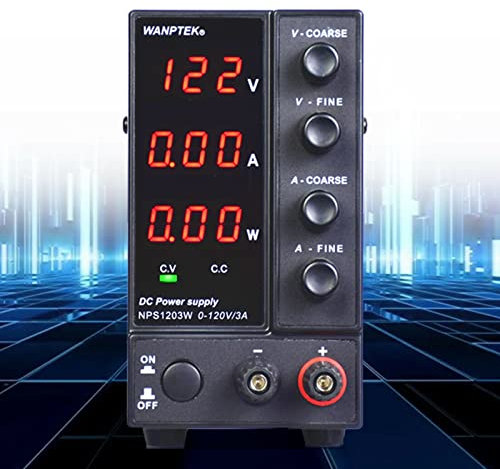 Labornetzgerät digitale Rohranzeige 0-120V 0-3A Labornetzteil Trafo Regelbar DC-Netzgerät 360W AC220V