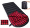 Keencamp Schlafsack Outdoor Flanell Warmer 3-4 Jahreszeiten Baumwolle Innenfutter XXL Deckenschlafsack Tragbar Leicht Winter Schlafsäcke Camping für Erwachsenen 230x90CM Schwarz