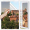 Spiegelfolie Selbstklebend fensterfolie Sonnenschutz Sichtschutz Folie Reflektierende Sonnenschutzfolie UV-Schutz für Büro und Haus (Braun-Silber, 40 * 200cm)