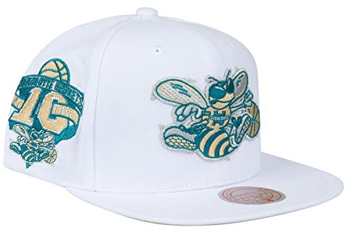 Mitchell & Ness Snapback Cap Winter White Charlotte Hornets