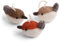 Én Gry & Sif kleine Vögelchen Anhänger aus Filz, Frühling, Ostern, Weihnachts-Deko - 3 Stück … (braun)