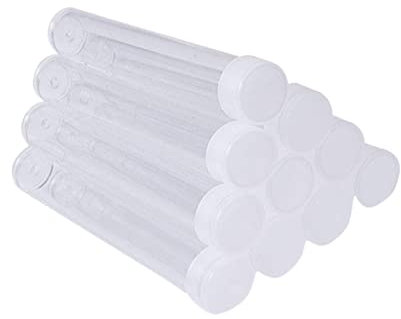 COHEALI 100stücke Transparente Pet-röhren Für Badezusätze Kosmetische Zuckerkapseln Mit Schraubverschluss Für Reisen Lagerung Und Proben