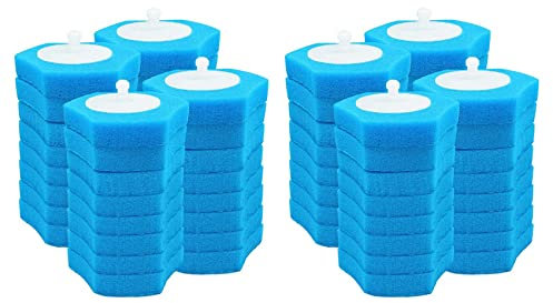 Zunedhys 64 Stück Toiletten StäBchen Ersatz, Toiletten Reiniger Ersatz, Einweg Toiletten Bürsten Kopf, Toiletten Bürsten Ersatz Kopf