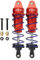 Tissting 2 Stück RC Stoßdämpfer, 85mm/3,3 Zoll Aluminium Legierung RC Car Feder Dämpfer Öl Druck Einstellbar Zusammengebaut RC Dämpfer Set für 1/10 RC Auto(Rot)