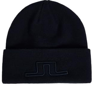 J.Lindeberg M Cory Beanie Blau - Warmer stylischer Herren Beanie, Größe One Size - Farbe JL Navy