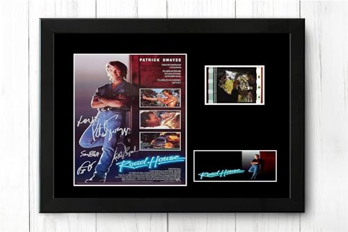 Road House Gerahmter Filmstreifen mit Autogramm Patrick Swayze