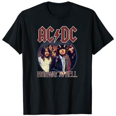 Offizielles AC/DC Highway to Hell Kreis Band Hard Rock T-Shirt