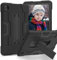 Funda para tablet Lenovo Tab M8 4ª (Gen) de 8 pulgadas TB300XU (2023), soporte integrado, híbrido de silicona suave de policarbonato duro, protección de cuerpo completo a prueba de golpes, color negro