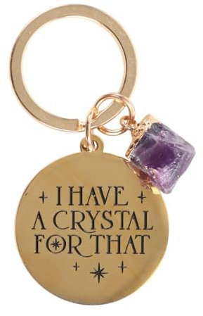 Enhance Your Aura with I Have a Crystal for That Amethyst-Kristall-Schlüsselanhänger – Kristall-Schlüsselanhänger, Amethyst-Schlüsselanhänger, Heilkristall-Zubehör, Edelstein-Schlüsselanhänger,