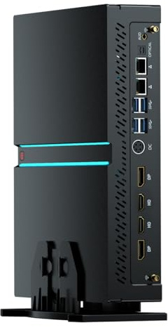 Thdeukoty Mini Gaming PC i9-13900F mit GeForce RTX4060, Mini Game Desktop Computer 64G DDR5 RAM 1T SSD, Windows 11 Pro, WiFi6E BT5.3, Optisch, 2* HDMI 2* DP, 8K, Vier Displays für Gaming/Design