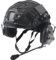 labzaa Airsoft Helm Set, Fast Helm Set mit Multicam Airsoft Helm Abdeckung & Militär Headset Adjustable Taktik Fast Protection Helm für Airsoft Paintball Outdoor Jagd B L