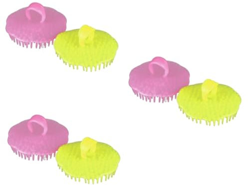 SEWOART 3sets Kopfhaut Haar Waschen Kämme Dusche Bad Werkzeug Spa Pinsel 2 Stücke * 3 Zufällig