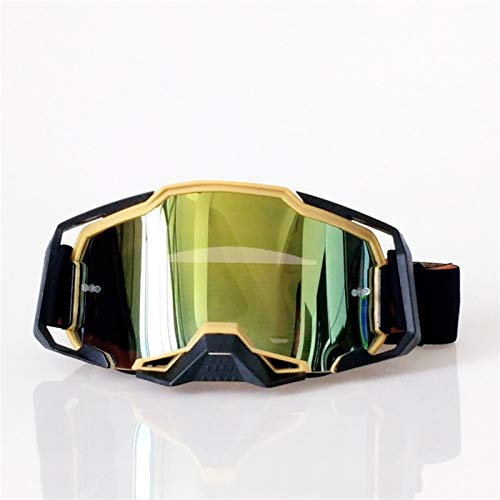 Crossbrille Verspiegelt,Motorradbrille, Motocross Goggles Road Dirt Bike Brille Motorrad Helme Goggles Sport Gläser Moto Brille Set(N)