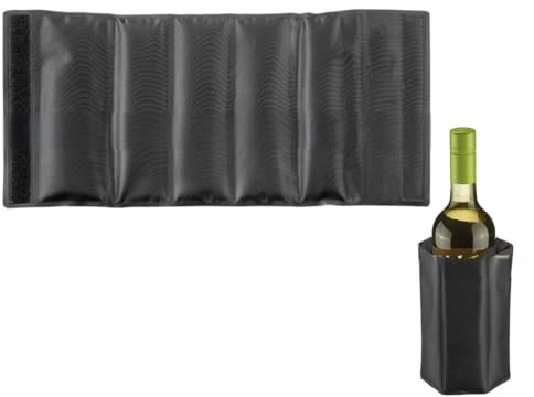 Rafraîchisseur pour Bouteilles de Vin ou Champagne, Refroidisseur de Bouteille de Vin, Manchon Refroidisseur de Vin Réutilisable, Refroidit Bouteilles de Vin de Table, Glace pour Bouteilles