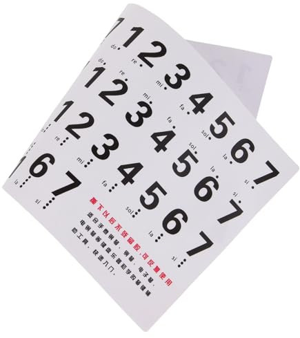 DRESSOOS Klaviertastenaufkleber Selbstklebend Für Tastatur Nummernaufkleber Tastaturnummernaufkleber Klaviertastaturaufkleber Tastaturabziehbilder Aus Robusten Materialien Ohne Kleberückstä