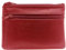 Charmoni - Portefeuille - Porte Monnaie - Multi Poches - en Cuir véritable - pour Homme (Rouge)