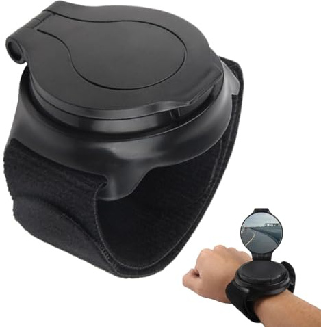 Fahrrad-Rückspiegel-Armband, Handgelenk-Fahrrad-Rückspiegel - Fahrradspiegel mit Rückstrahler | Weitwinkel-Rückspiegel-Armband, sicherer Reitspiegel, 360 verstellbar, tragbares Fahrradzubehör