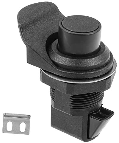 HOMOCONO Plastic Push Button Door Latch Lock Keyless Cabinet Catch Lock Replacement for Drawers and Cupboards Suitable for Furniture and Boat Doors