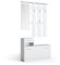 Vicco Garderobe Billy, Flurgarderobe, Weiß, 100 x 111.6 cm