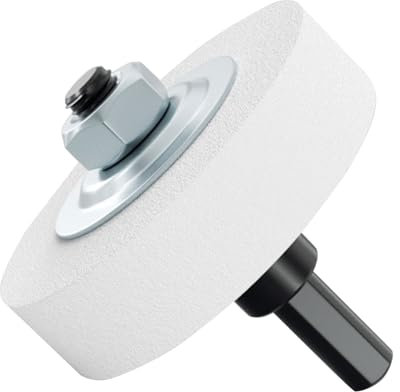 GIONAR Grinding Wheel, 70mm Polishing Wheel, Sharpening Wheel, High Purity Alumina Material, for Sharpening, Polishing, Rust Removal, Compatible with Electric Drills and Desktop Grinders(White)