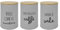 IlGruppone Set 3 Pezzi Barattoli Cucina Contenitori Certificati Contatto Alimentare Contenitore Sale Zucchero caffè Moderne Scritte Barattolo con Coperchio Ermetico Legno bambù - Grigio