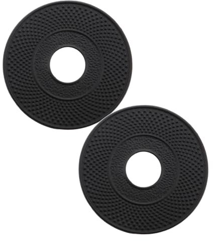 PRETYZOOM 2pcs Teapot Resting Mat Heat Shield Iron Kettle Pot Holder Insulator Pad for Cast Iron Teapots Japanese Tea Coasters