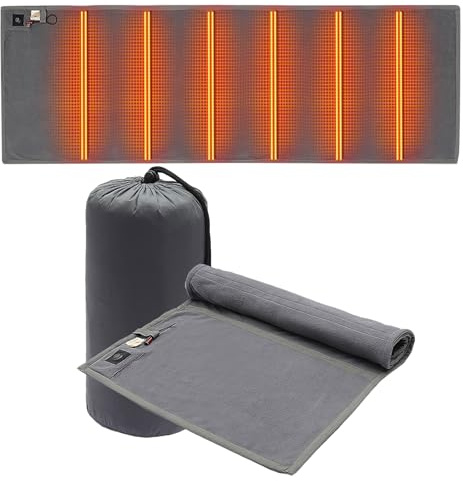 Sleeping Bag Warmer Foldable Warm Adjustable Mat | Heated Sleeping Pad for Camping for Adults Men Hiking Outdoor Picnic Travel Survival