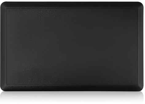 Schwarze Fußmatte 44x71x1, 2cm aus PVC Schaumstoff