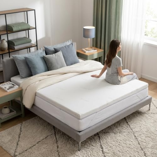 Caleffi Topper Matrimoniale Memory Foam 160x190 Materasso 6 cm Sfoderabile