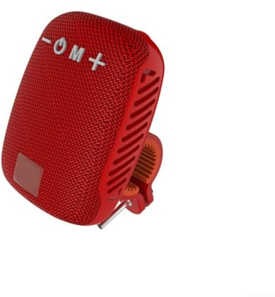 Kompakter tragbarer kabelloser Lautsprecher für Radfahren, wasserdichtes Outdoor-Gerät für Bluetooth-Gerät mit 500 mAh Akku, Typ-C-Schnellladung für Mini-Audio für Wandern, Picknick, Reisen (schwarz)
