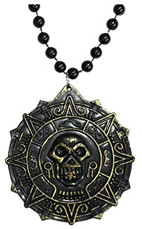 Robelli Caribbean Pirate Aztec Medallion Fancy Dress Necklace