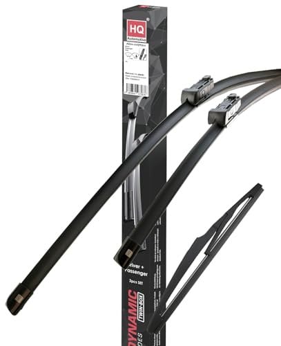 HQ Automotive Wiper Blades for Vauxhall Zafira C (2012 and later) Front Rear Kit, Adr82-234|Hq14J