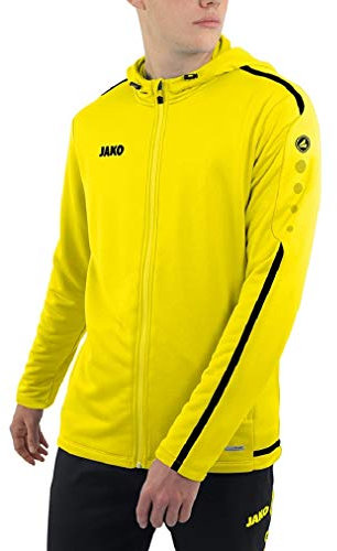 JAKO Herren Kapuzenjacke Striker 2.0, neongelb/schwarz, 4XL, 6819