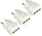 Electraline 92359 Adattatore Presa 10/16 A, Spina Schuko Adattato per i Viaggi in Germania, Spagna, Portogallo, Austria, Grecia, Turchia, Bianco, Confezione da 3