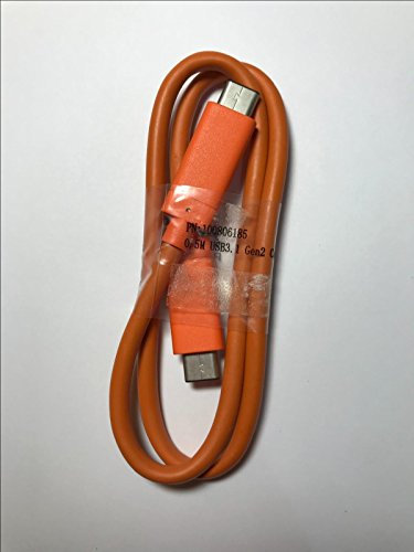 DIXIETREE Genuine Orange USB-C 0.5M USB3.1 Gen2 Cable for LaCie Rugged PN: 100806185