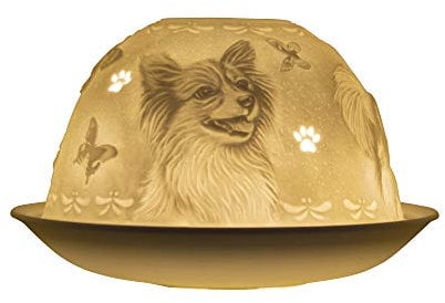 Nordic Lights Candle Shade, Porcelain, White Patterned, One Size